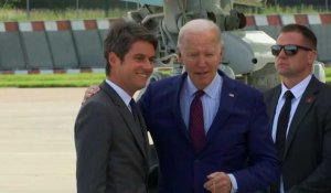 Joe Biden arrive en France pour participer aux commémorations du Débarquement