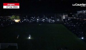 VIDÉO. Angers-SCO monte en Ligue 1 : un feu d’artifice tiré au stade 