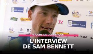 Réaction de Sam Bennett, vainqueur de la deuxième étape des 4 Jours de Dunkerque