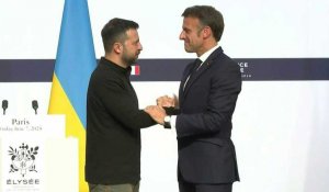 Zelensky reçu à l'Elysée, la France affiche son soutien à l'Ukraine