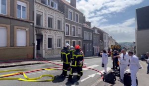 Boulogne : un incendie s’est déclaré ce vendredi vers 13 heures, dans une maison de la rue du Camp de Droite, alors que deux ouvriers étaient en train de la rénover.