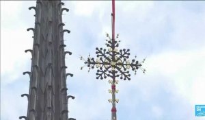 La croix du chevet de Notre-Dame de Paris restaurée et réinstallée