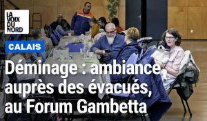 Calais : pendant le déminage, ambiance au Forum Gambetta