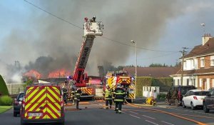 Cuincy : l'ex-Pizza Saint-Martin détruite par le feu 