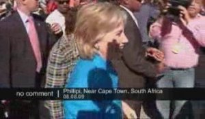 Hillary Clinton en Afrique du Sud