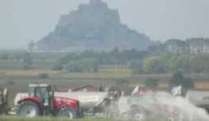 3,4 tonnes de lait épandus au Mont-Saint-Michel