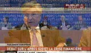 EVENEMENT,Débat entre Jean-Claude Trichet et les eurodéputés à Bruxelles