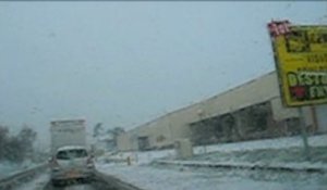 Clermontois, premières averses de neige de l'hiver 2009