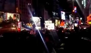 L'annonce de la victoire d'Obama à Times Square