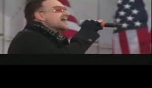 U2 au concert d'investiture d'Obama à Washington
