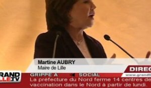 Voeux à la Presse : Martine Aubry et le projet Lille Sud
