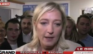 Régionales : Le FN talonne l'UMP, Marine Le Pen commente !