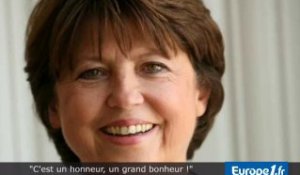 Martine Aubry : "Formidable !"