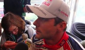 Rallye de France:Interview de S. Loeb à l'issue du shakedown