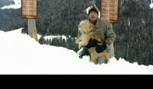 A la neige avec son chien