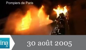 20h France 2 du 30 Août 2005 - Incendie à Paris - Archive INA
