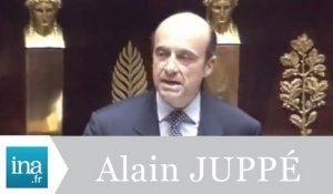 Alain Juppé "discours de politique générale" - Archive INA