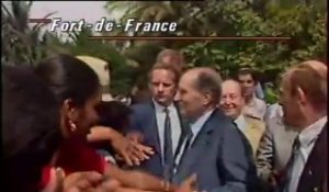 Mitterrand arrivée Martinique