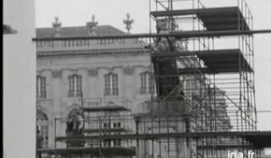 Défiguration de la place Stanislas par la préparation de Jeux sans frontières