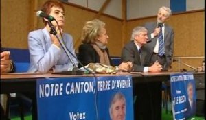 Meeting de l'UMP avec Bernardette Chirac