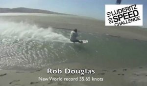 Rob Douglas hits 55.65 knts !