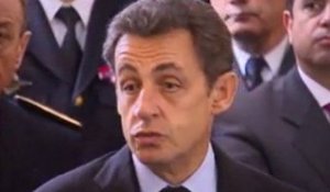 M.Sarkozy s'adresse aux policiers et aux gendarmes