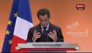 EVENEMENT,Discours de Nicolas Sarkozy en clôture du colloque sur la dépendance