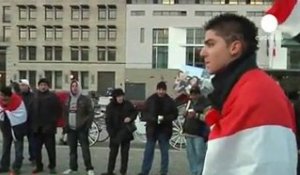 Manifestation anti-Mubarak à Berlin - no comment