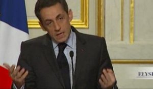 Conférence de presse de N. Sarkozy et de Jacob Zuma