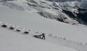 Images de l'helidrone sur La Grande Odyssée Savoie Mont Blanc 2011
