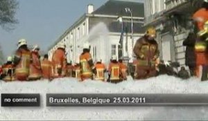 Manifestation des pompiers à Bruxelles - no comment