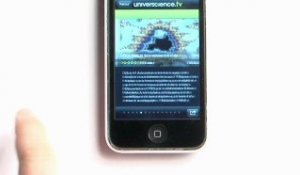 Application iPhone d'Universcience.tv
