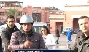 Rrecueillement après l’attentat de Marrakech