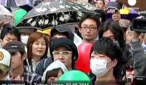 Manifestation anti-nucléaire à Tokyo - no comment