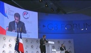 Forum e-G8: N. Sarkozy prononce un discours