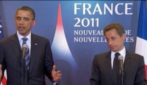 G8 de Deauville : N.Sarkozy et B.Obama