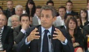 Table ronde avec N. Sarkozy dans la Nièvre