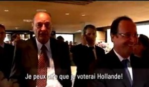 Chirac affirme qu’il votera Hollande en 2012