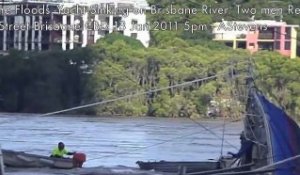 De dérive en naufrage sur la Brisbane River