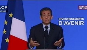 Conférence de presse de Nicolas Sarkozy - Les investissements politiques