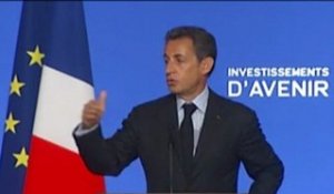 Investissements d'avenir : N. Sarkozy