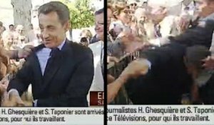 Nicolas Sarkozy agressé Image BFM TV