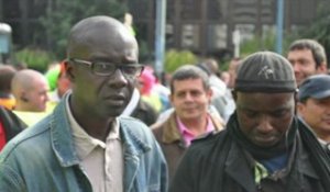 Diapo sonore : les ouvriers de PSA marchent vers l'Elysée (20 septembre 2012)