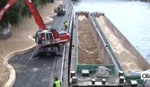 6000 tonnes de sable pour Paris Plages