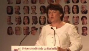 Intervention de Martine Aubry à La Rochelle