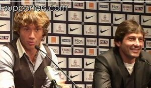 PSG : Diego Lugano présenté par Leonardo au Parc