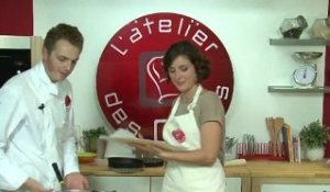Cours Live de l’atelier des chefs du 29 septembre : Tarte sablée, Cheese-cake straciatella et coulis de fruits rouges