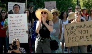 New York : les manifestants anti-crise dénoncent les...