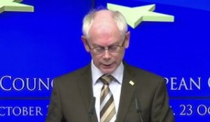 Crise en Europe : Rompuy évoque la modification du traité européen