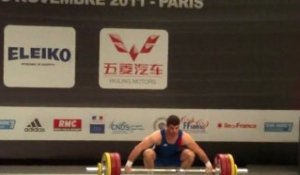Weightlifting World Championships Paris 2011 - M85kgC- Giovanni BARDIS - Snatch 2-158kg